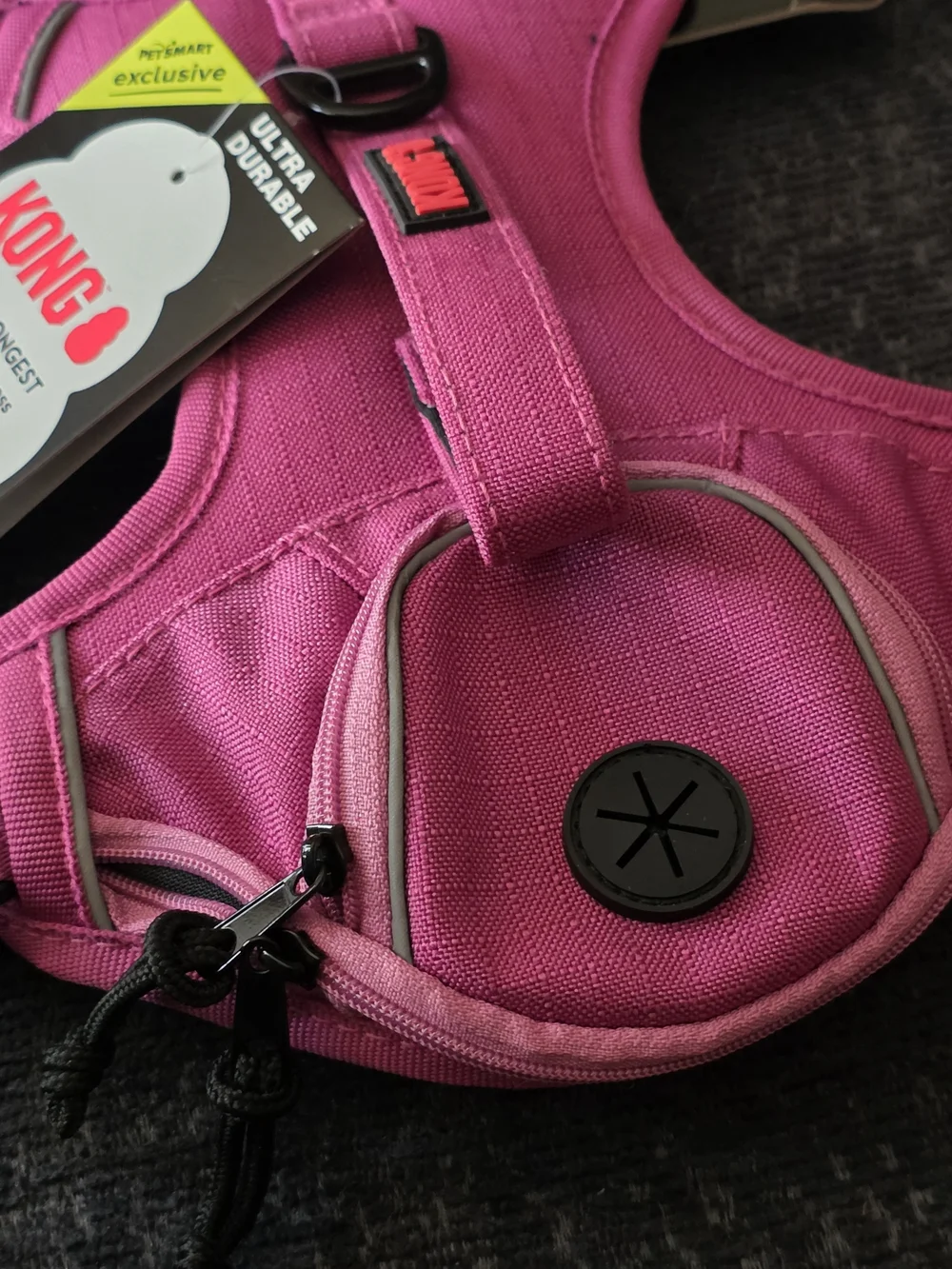 KONG Pink Waste Bag Dog Harness - Small Nwt